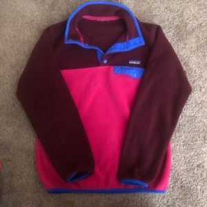 Slightly used color block Patagonia fleece sweater